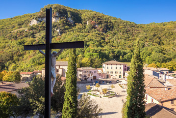 Greccio (Rieti, Italy) - The little medieval town in Lazio region, famous for the catholic sanctuary of Saint Francis