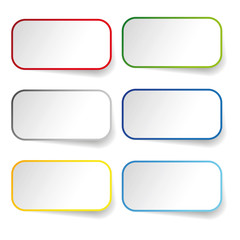 Aufkleber - empty label sticker set