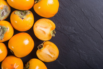 Wall Mural - Delicious ripe persimmon fruit