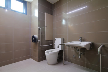 Bathroom for the elderly and the disabled was newly built and was not used.