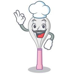 Poster - Chef whisk character cartoon style