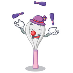 Poster - Juggling whisk character cartoon style