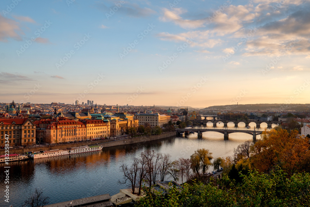 panorama-of-the-old-part-of-prague-from-the-letna-park-at-dusk