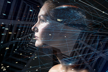 Poster - AI (Artificial Intelligence) concept.