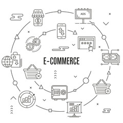 Wall Mural - E-Commerce Concept