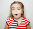 © Ilshat - Shocked little girl with open mouth and big brown eyes
