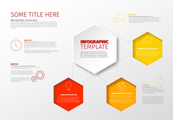 Poster - vector infographic report template