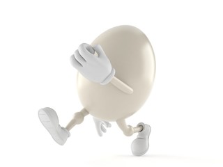 Canvas Print - Egg character running