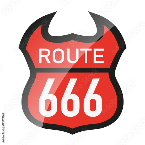 Fotomural 666 - route 666 - diable - enfer - Satan - symbole - Amérique