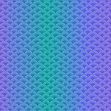 Marine Fish Scales Simple Seamless Pattern In Soft Pastel Colors