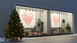 Schaufenster zu Weihnachten vom Einzelhandel