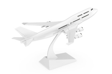 Aufkleber - White Jet Passenger's Сommercial Airplane Model. 3d Rendering