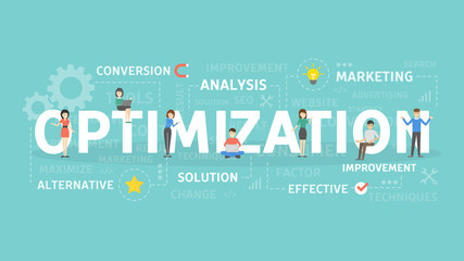 Poster - optimization concept illustration.