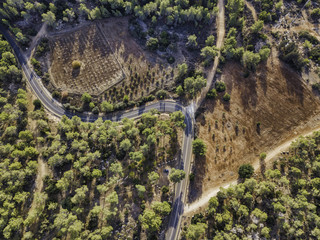 Poster - Burma Road, Derekh Burma, in Israel was a makeshift bypass road between Kibbutz Hulda and Jerusalem, landscape cityscape view, places tourism.