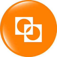 Poster - Apps icon. abstract sign on web button isolated on white