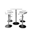 © Aleksandr Matveev - bar or office chairs and round table isolated on white background
