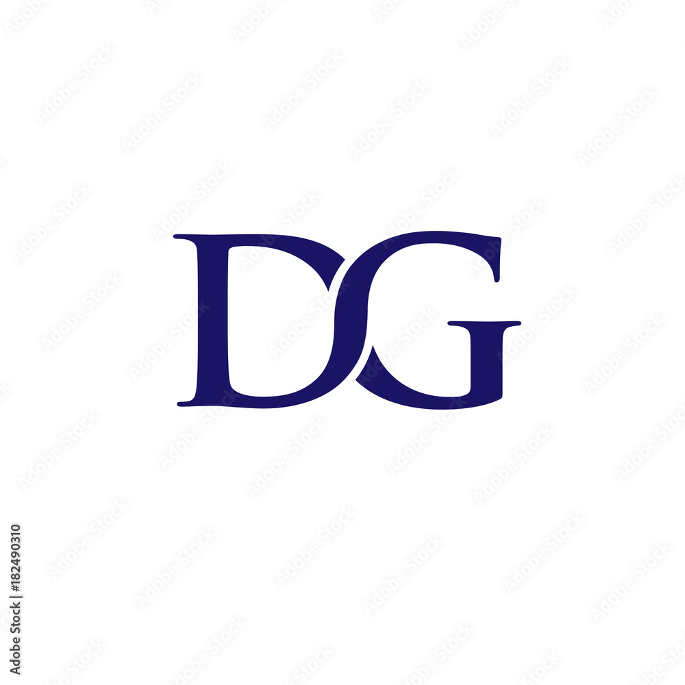 DG letter logo design vector illustration template, D letter  display picture 3