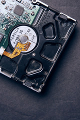 Poster - Microcircuit, computer, component, parts, table, electronics, technology, close-up