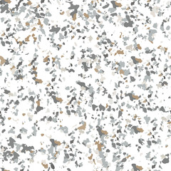 Poster - Terrazzo textured surface modern abstract pattern. Vector seamless repeat in soft pastel colors with abstract camouflage shapes.
