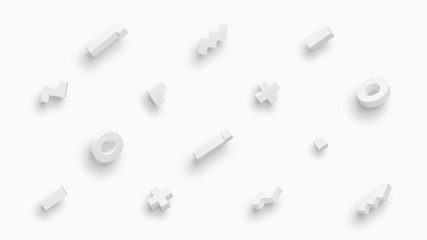 Poster - Seamless abstract motion of geometric shapes. Computer generated loop animation. Modern background design for poster, cover, branding, banner. 3d rendering 4k UHD