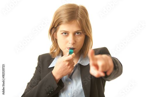 Fotografía Whistle Blower Pointing at You