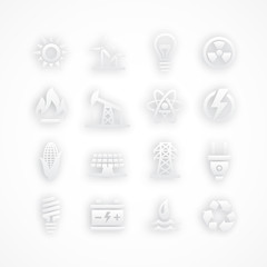 Wall Mural - Energy icons