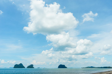 colorful at the sea landscape