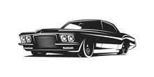 Muscle Car Vector Poster