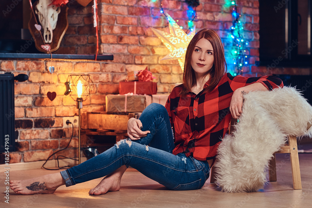 Red Body Image Full body image of redhead female. Stock Photo | Adobe Stock