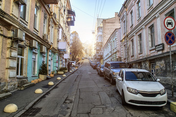Naklejka na meble Quiet European street