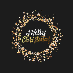 Wall Mural - Merry Christmas greeting card