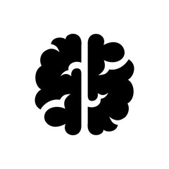 Poster - brain icon illustration