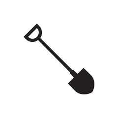 Sticker - shovel icon illustration