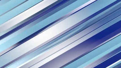 Wall Mural - Pattern of blue color strips prisms. Abstract background. 3D rendering illustration.