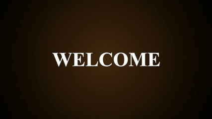 welcome text banner intro outro