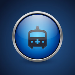 Poster - Push Button - Dark Blue Web Icon