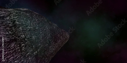 Extremely detailed and realistic high resolution 3d illustration of an interstel Poster
