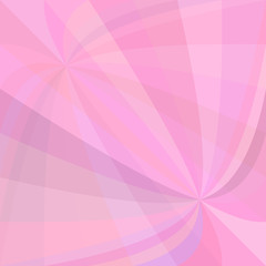 Poster - Pink abstract dynamic background - vector design from curved ray stripes
