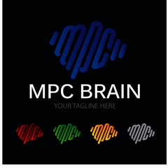 Canvas Print - brain logo