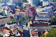 Blück über Stadtzentrum von Ljubljana