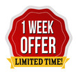 © Balint Radu - One week offer  label or sticker