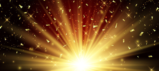 Wall Mural - abstract festive background with confetti