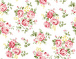 © Zweiviart - Beautiful rose flower pattern , little floral bouquet vintage for fashion