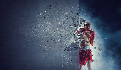 Poster - Strong enough to challenge it. Mixed media