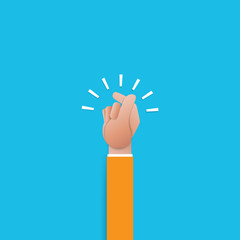 Poster - Getting creative idea wiyh hand.Business start up concept paper art style design.Vector illustration.