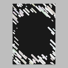 Poster - Abstract random diagonal rounded stripe pattern page background template - blank trendy vector brochure, stationery graphic design with stripes in light color tones