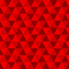 Wall Mural - Abstract triangular pattern. Seamless red background with triangles. Modern geometric texture. Vector illustration.