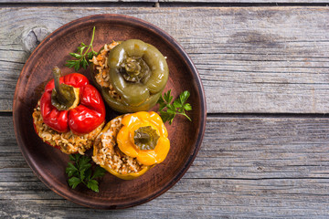 Wall Mural - Colorful stuffed peppers