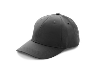 Wall Mural - Baseball cap black templates, front views isolated on white background