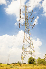 Wall Mural - high voltage post or high voltage tower